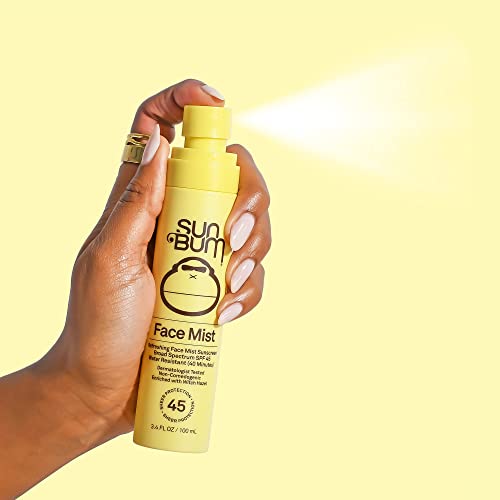 Sun Bum Original SPF 45 Sunscreen Face Mist | Vegan and Hawaii 104 Reef Act Compliant (Octinoxate & Oxybenzone Free) Broad Spectrum Moisturizing UVA/UVB Sunscreen with Witch Hazel | 3.4 oz - Image 7