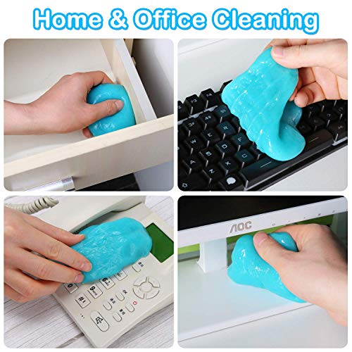 PULIDIKI Car Cleaning Gel Universal Detailing Kit Automotive Dust Car Crevice Cleaner Slime Auto Air Vent Interior Detail Removal for Car Putty Cleaning Keyboard Cleaner Car Accessories Blue - Image 4