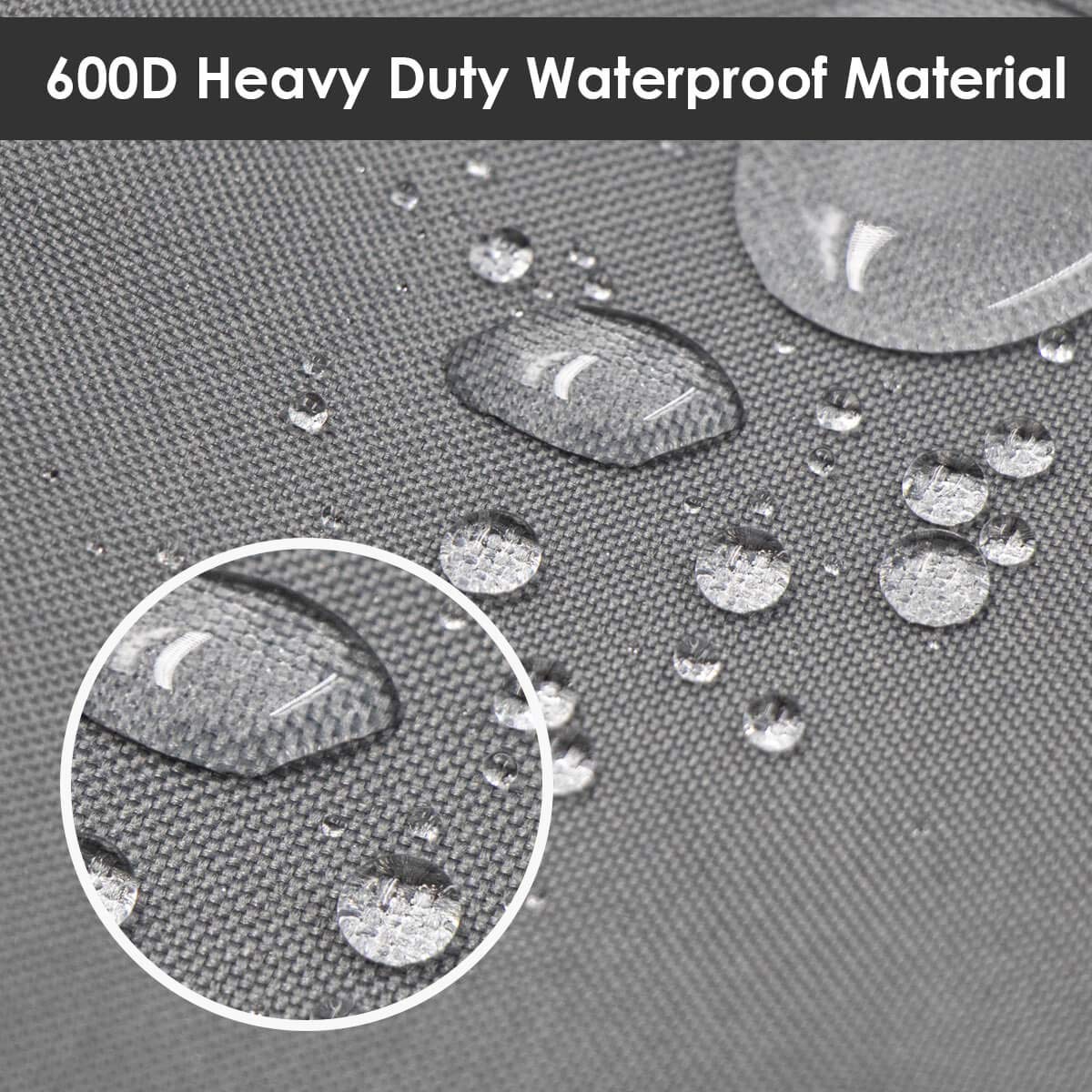 Vailge Heavy Duty Patio Sofa Cover, 100% Waterproof 3-Seater Outdoor Sofa Cover,Lawn Patio Furniture Covers with Air Vent and Handle,79" Wx 37" Dx 35" H,Grey - Image 5